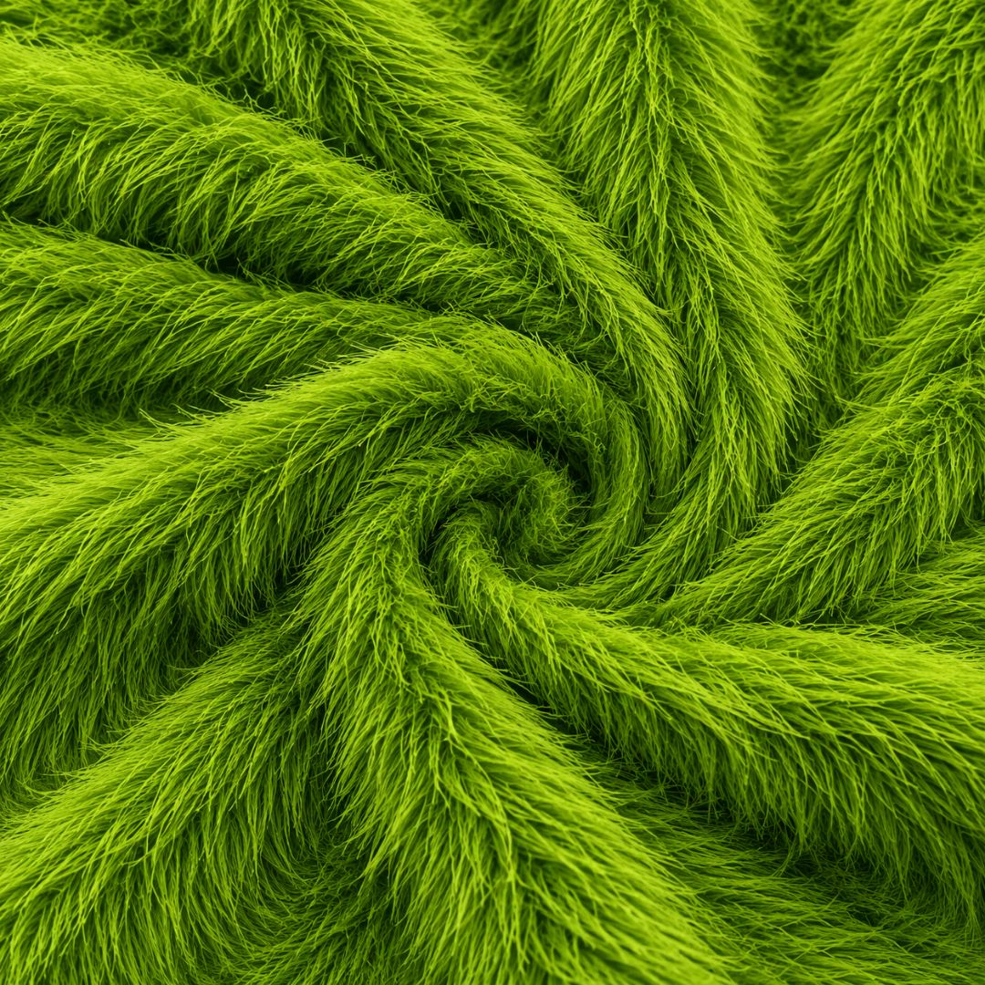 Luxury Lime Green Feather Fabric